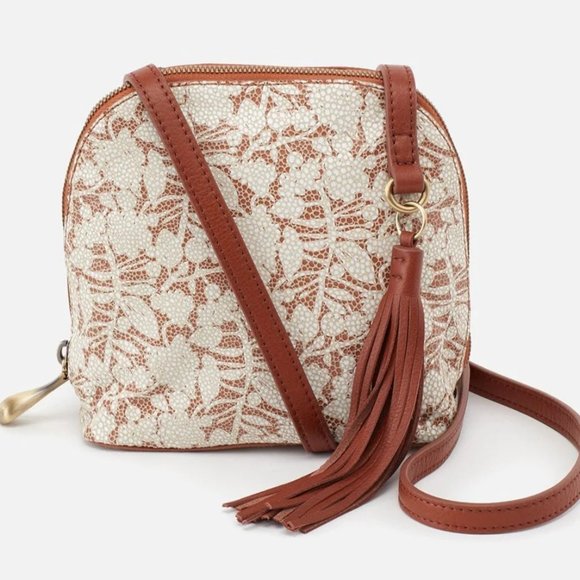 NWT New Hobo Nash Crossbody Botanical Beauty Leather Retired Rare